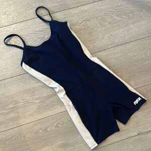 AYDA Onsie workout fit - Navy and White